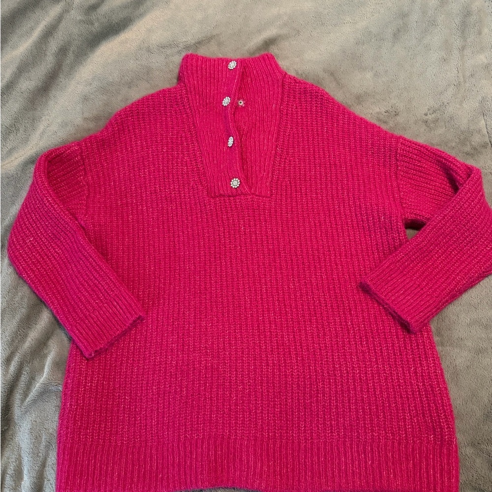 Express Pink Turtleneck Sweater